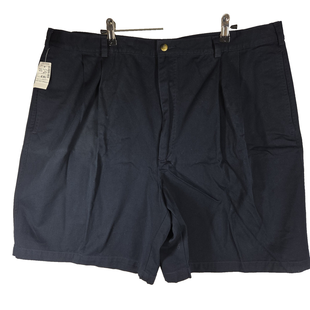 Jos A Bank Mens Shorts 42 Pleated Front Blue Preppy Spring Summer Business NWT